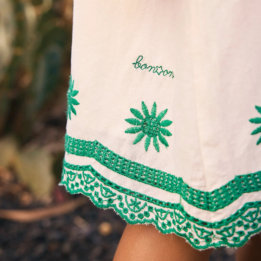 Bonton Child Lena Dress Ecru White