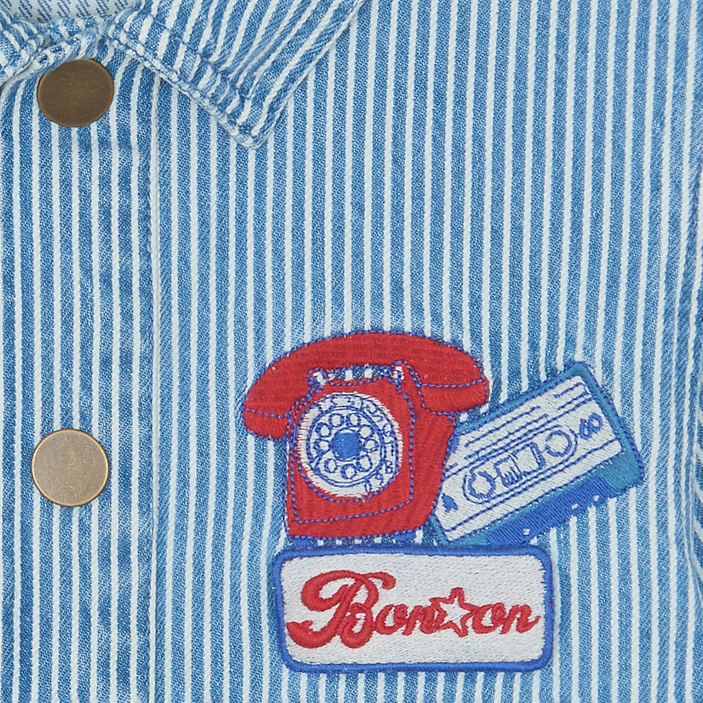 Bonton Child Nineties Jacket Oshkosh Blue Stripes