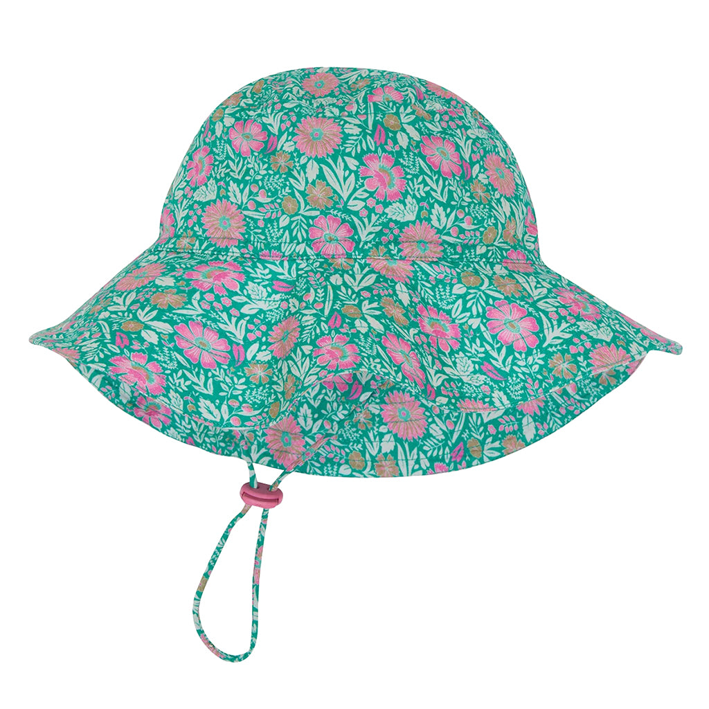 Bonton Child Labobine Hat Prelude Green Floral Print