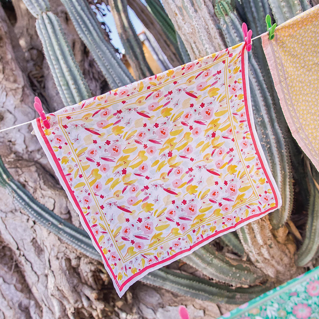 Bonton Child Scarf Pink Josephine Floral Print