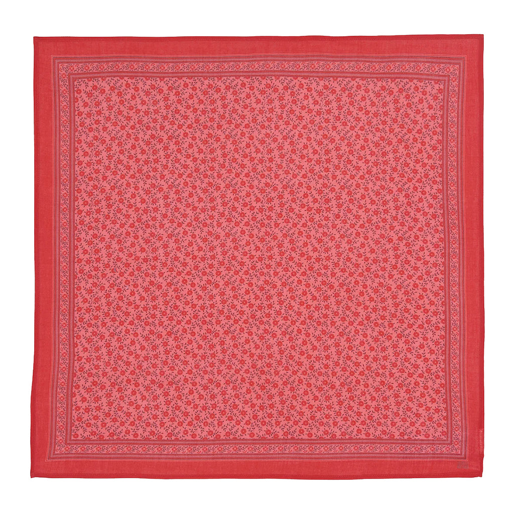 Bonton Child Scarf Foulfleur Red Floral Print