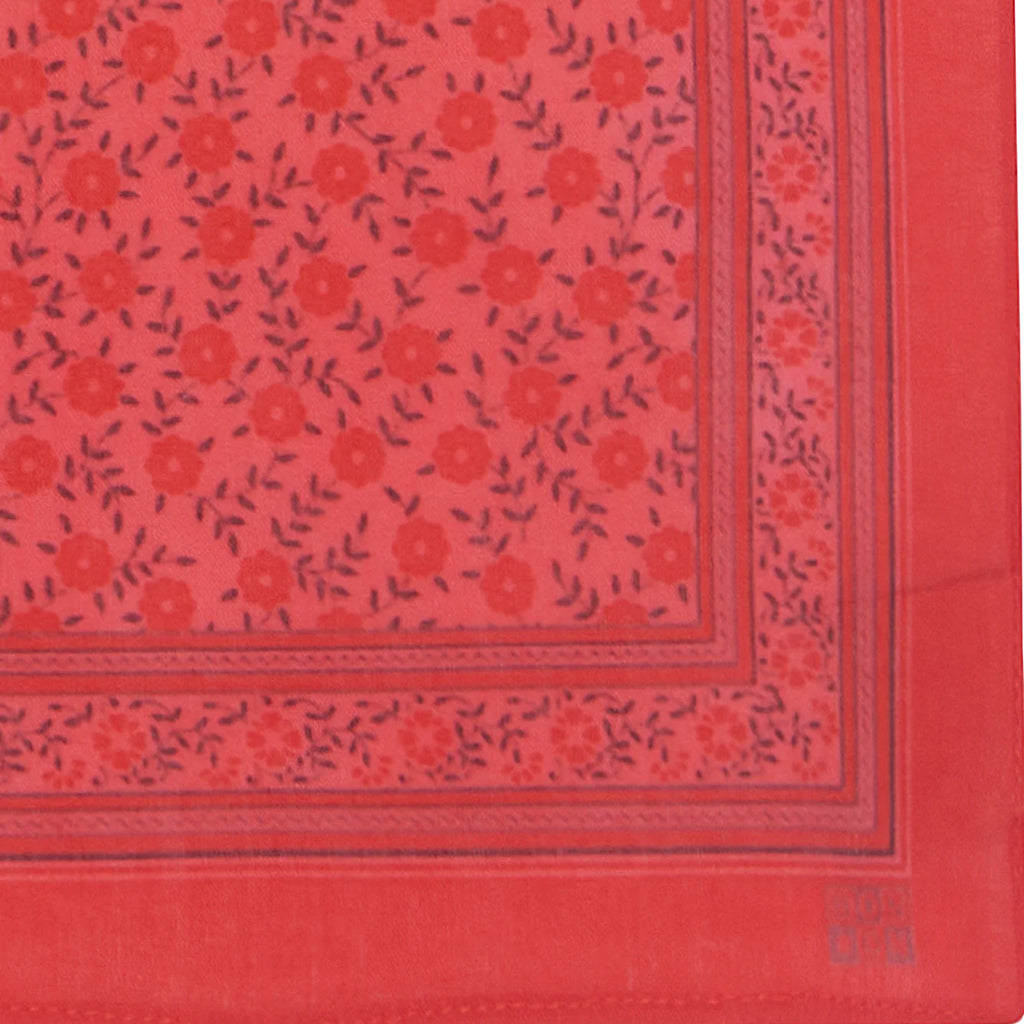 Bonton Child Scarf Foulfleur Red Floral Print