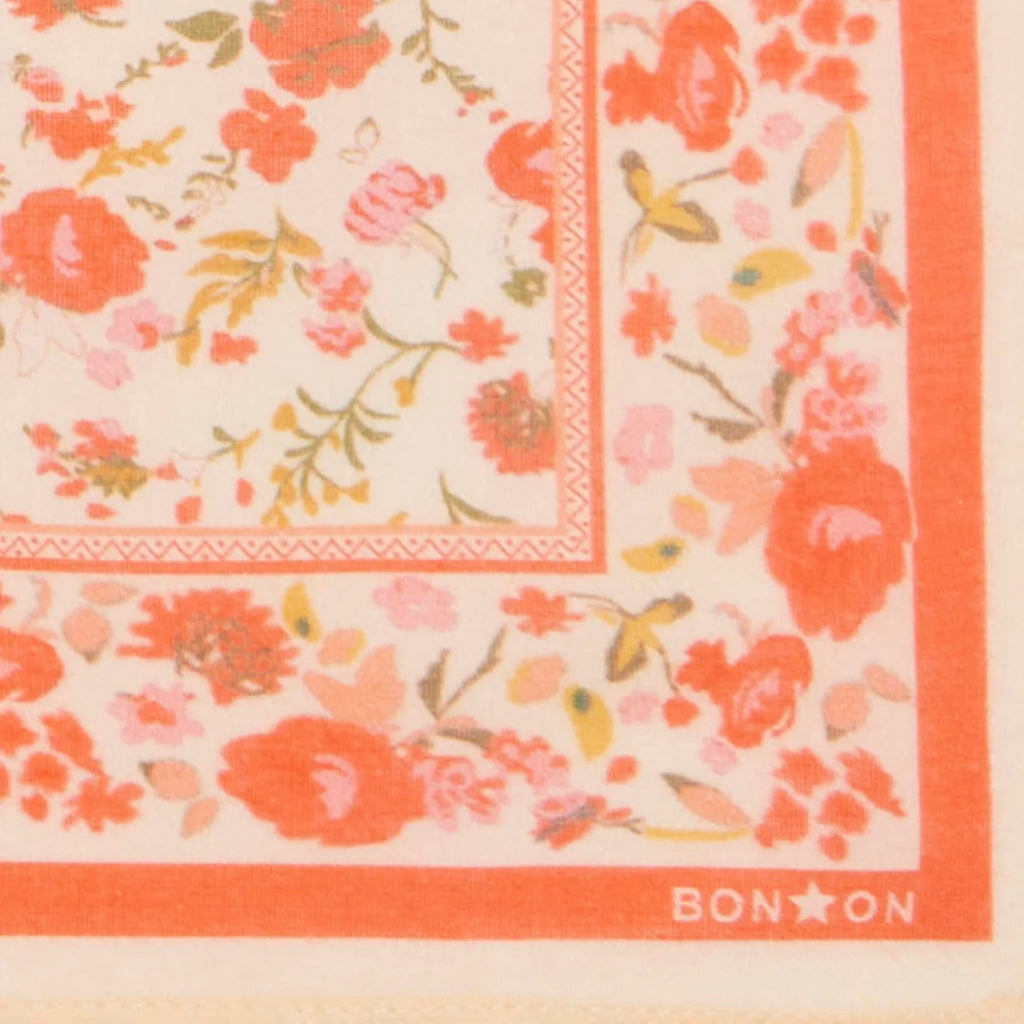 Bonton Child Scarf Red Indiennes Floral Print