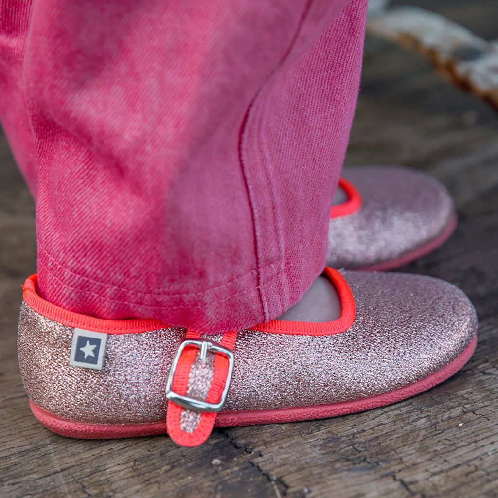Bonton Child Jane Buckled Shoes Rose Pink Princess