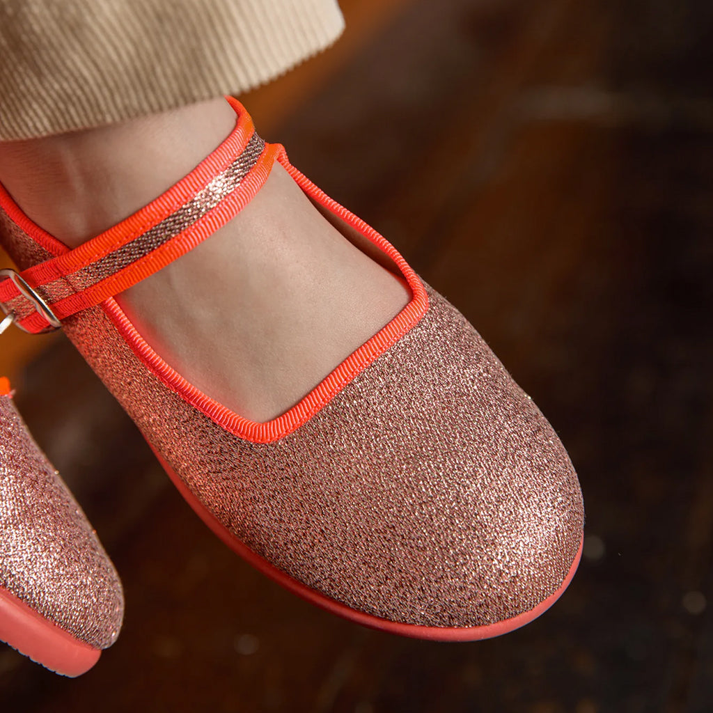 Bonton Child Jane Buckled Shoes Rose Pink Princess