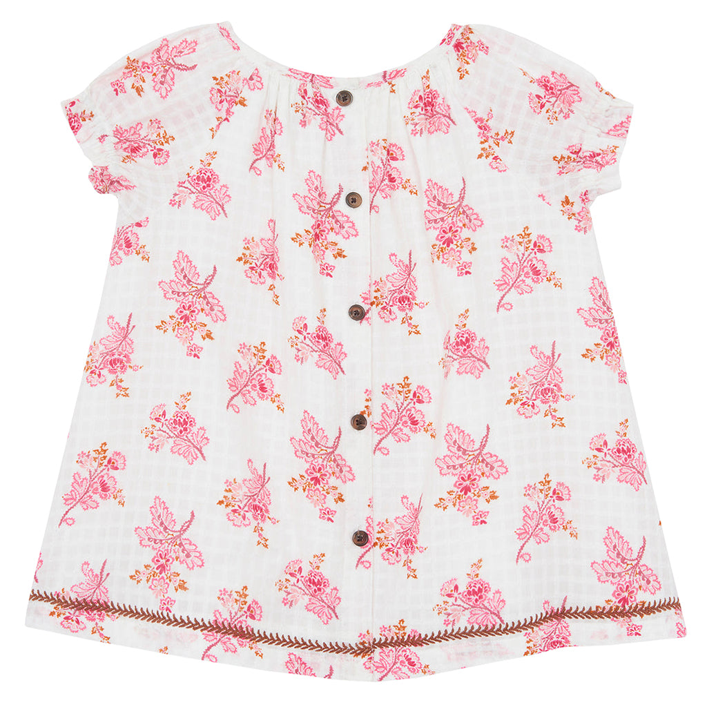 Bonton Baby Girl Colombe Dress Toscana Pink Floral Print