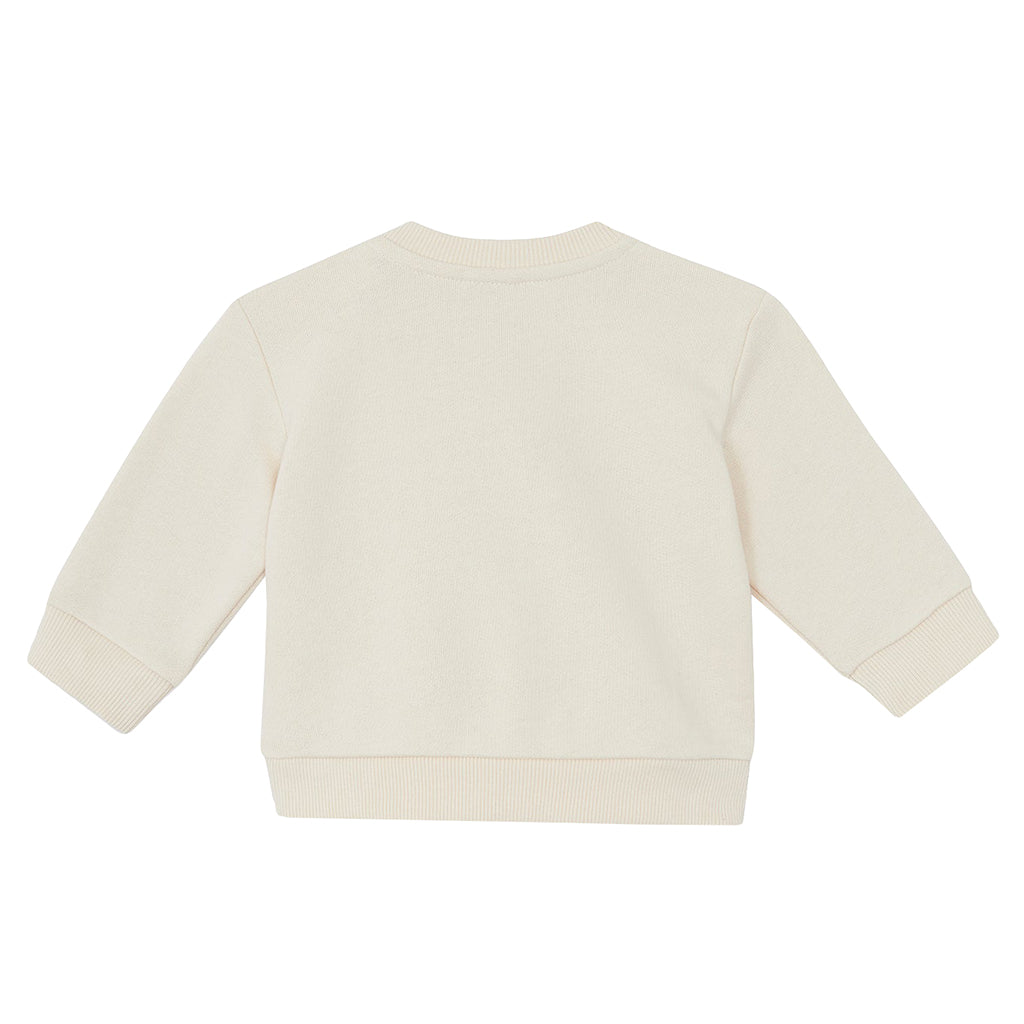 Bonton Baby Boy Smily Dayoff Sweatshirt Pannacotta Cream