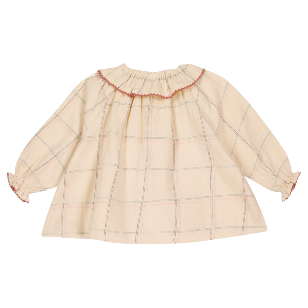 Bonton Baby Solange Blouse Sheep Cream Checks