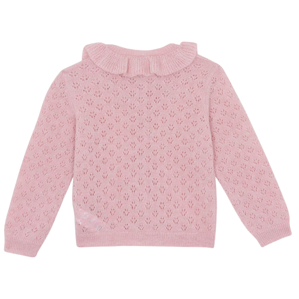 Bonton Child Corolle Cardigan Rose Blossom Pink