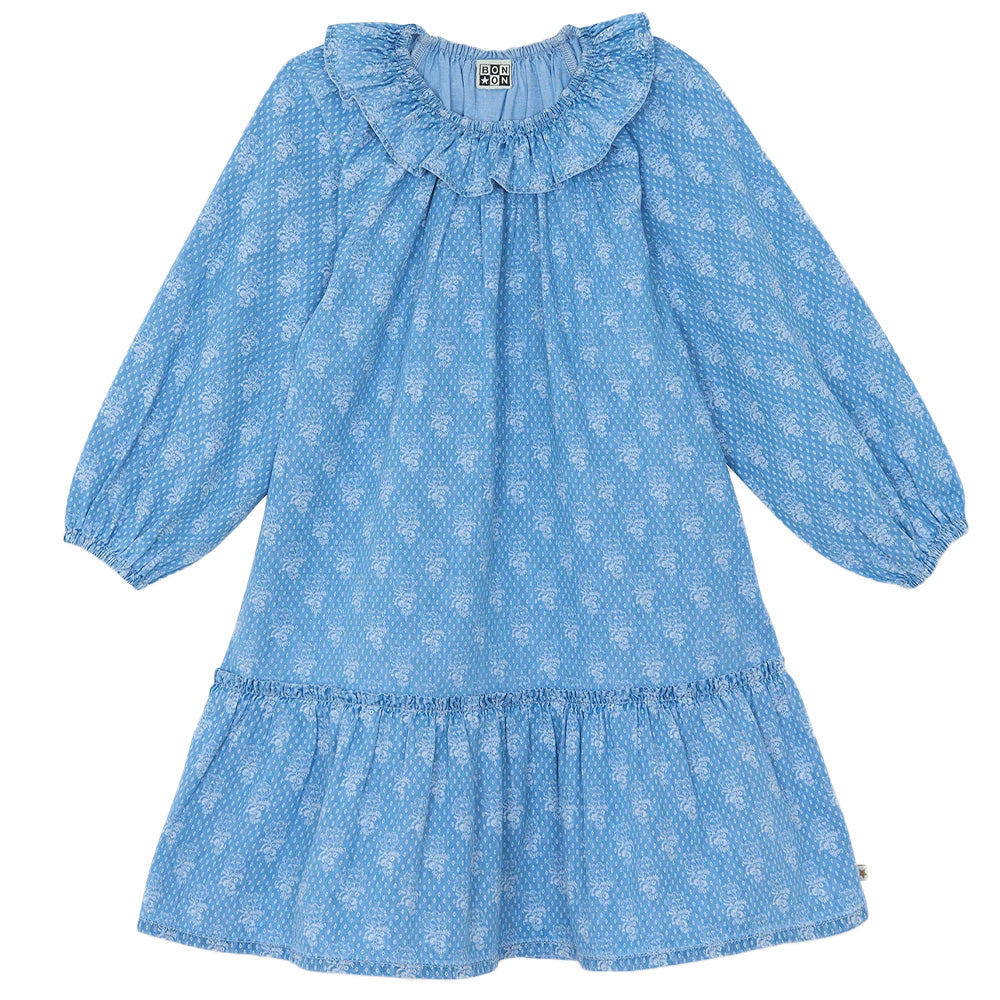 Bonton Child Daria Dress Vintage Blue