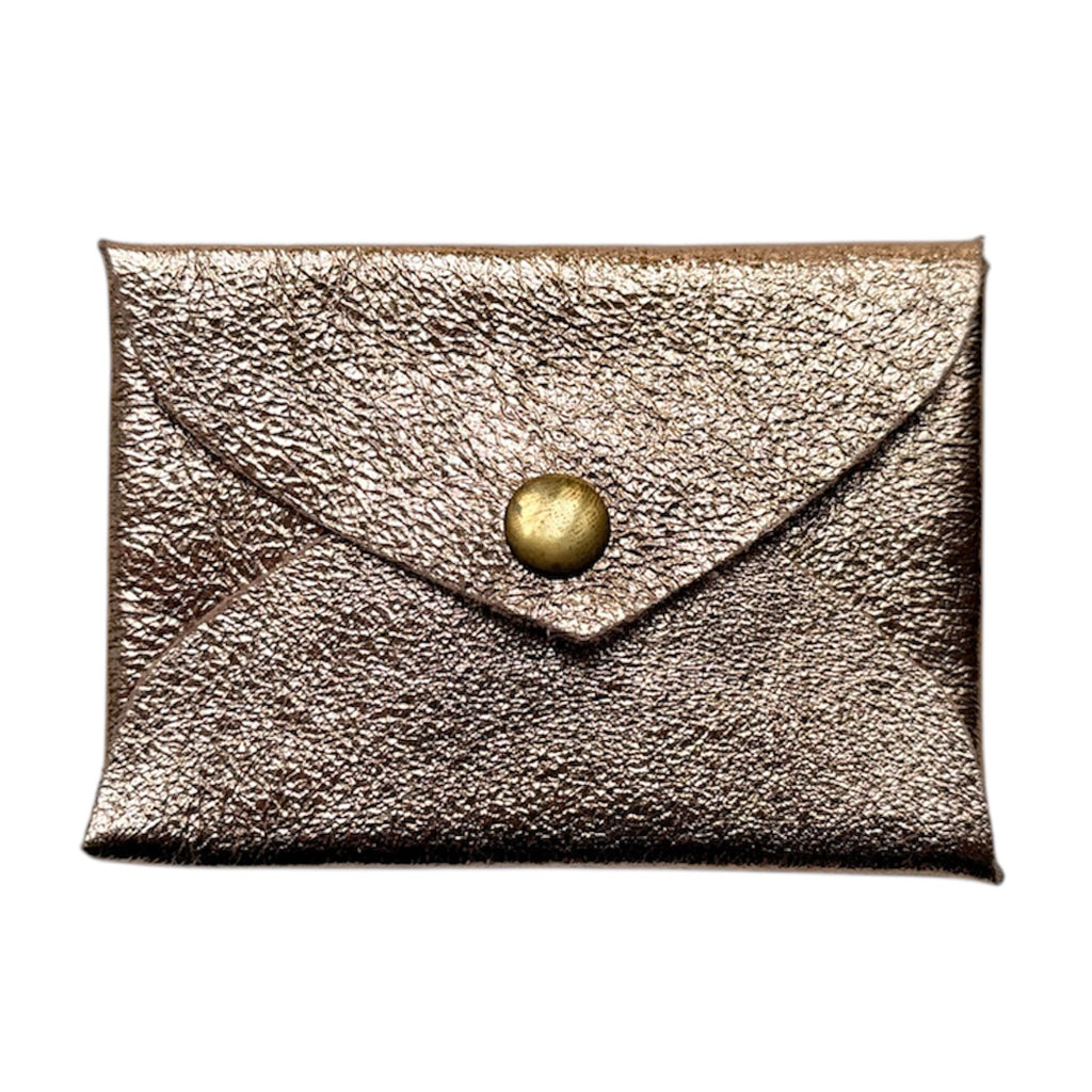 Bonton Child Leather Envelope Coin/Card Wallet Rose Gold