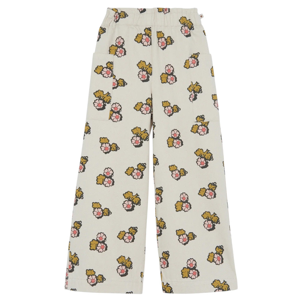 Bonton Child Liocha Pants Sheep Cream Floral Print