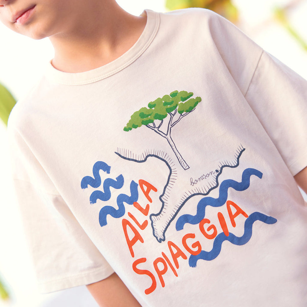 Bonton Child Boy Livo T-shirt Ecru Cream