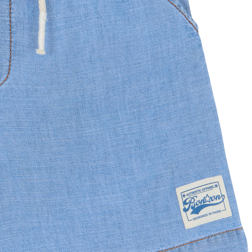 Bonton Child Boy Lyon Shorts Light Chambray Blue