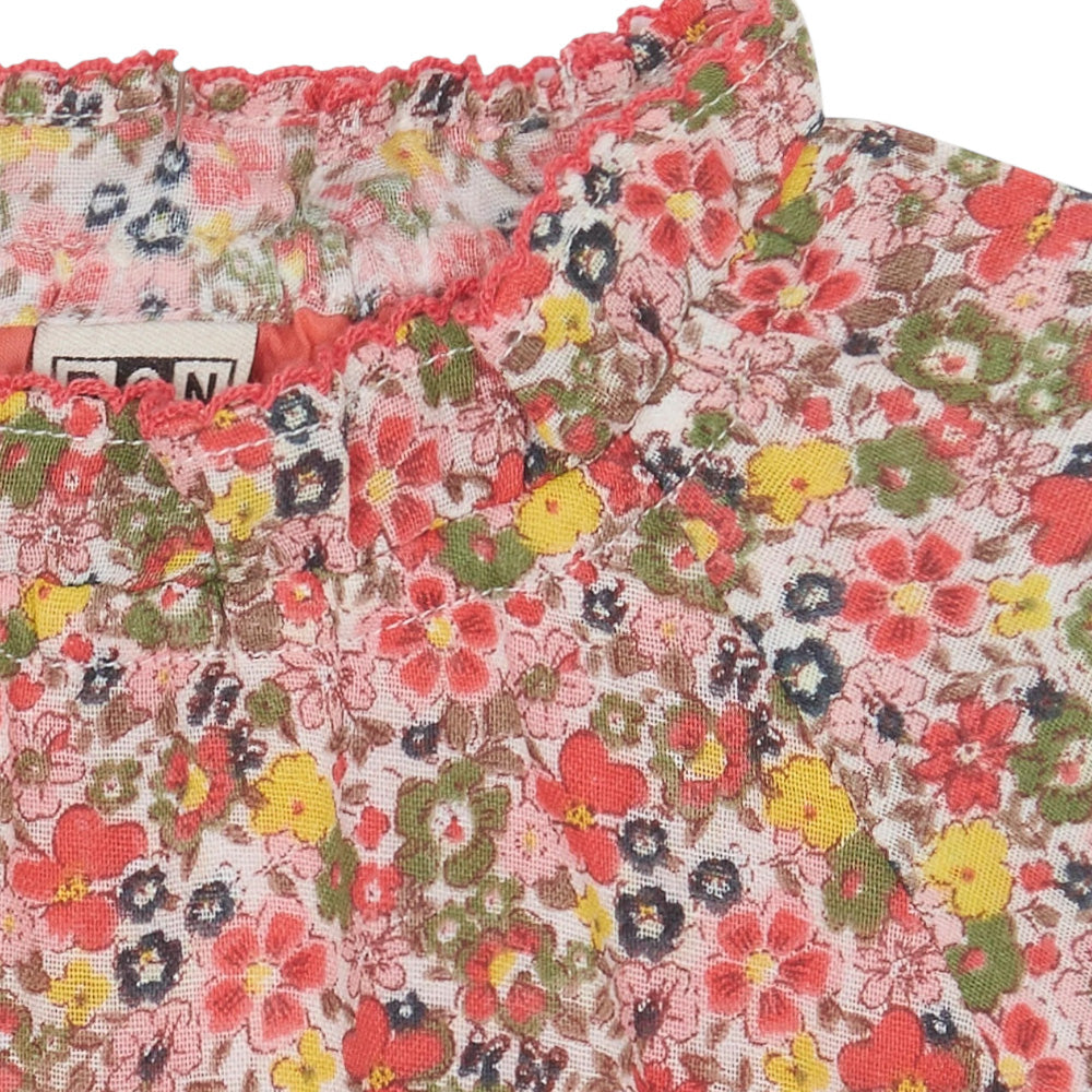 Bonton Child Mala Dress Rose Pink Faroe Floral Print
