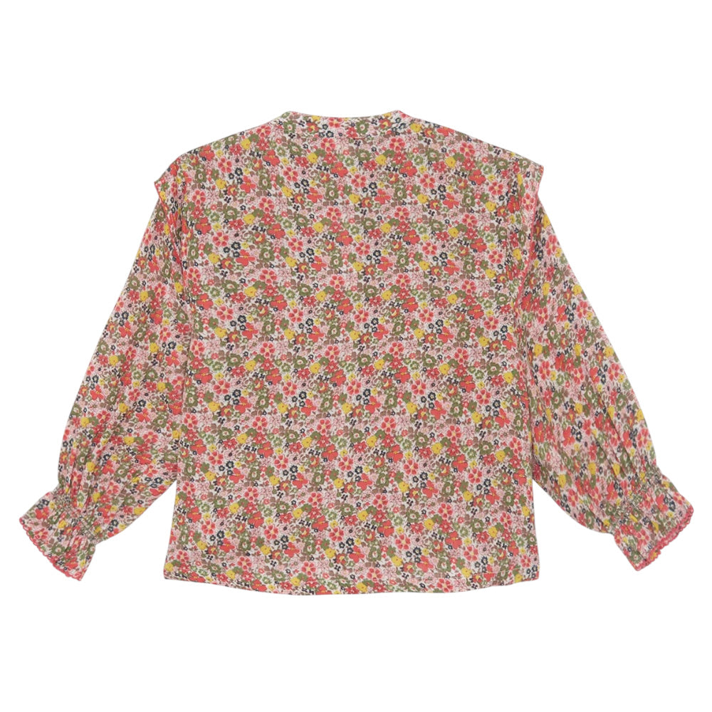 Bonton Child Mona Blouse Rose Pink Faroe Floral Print