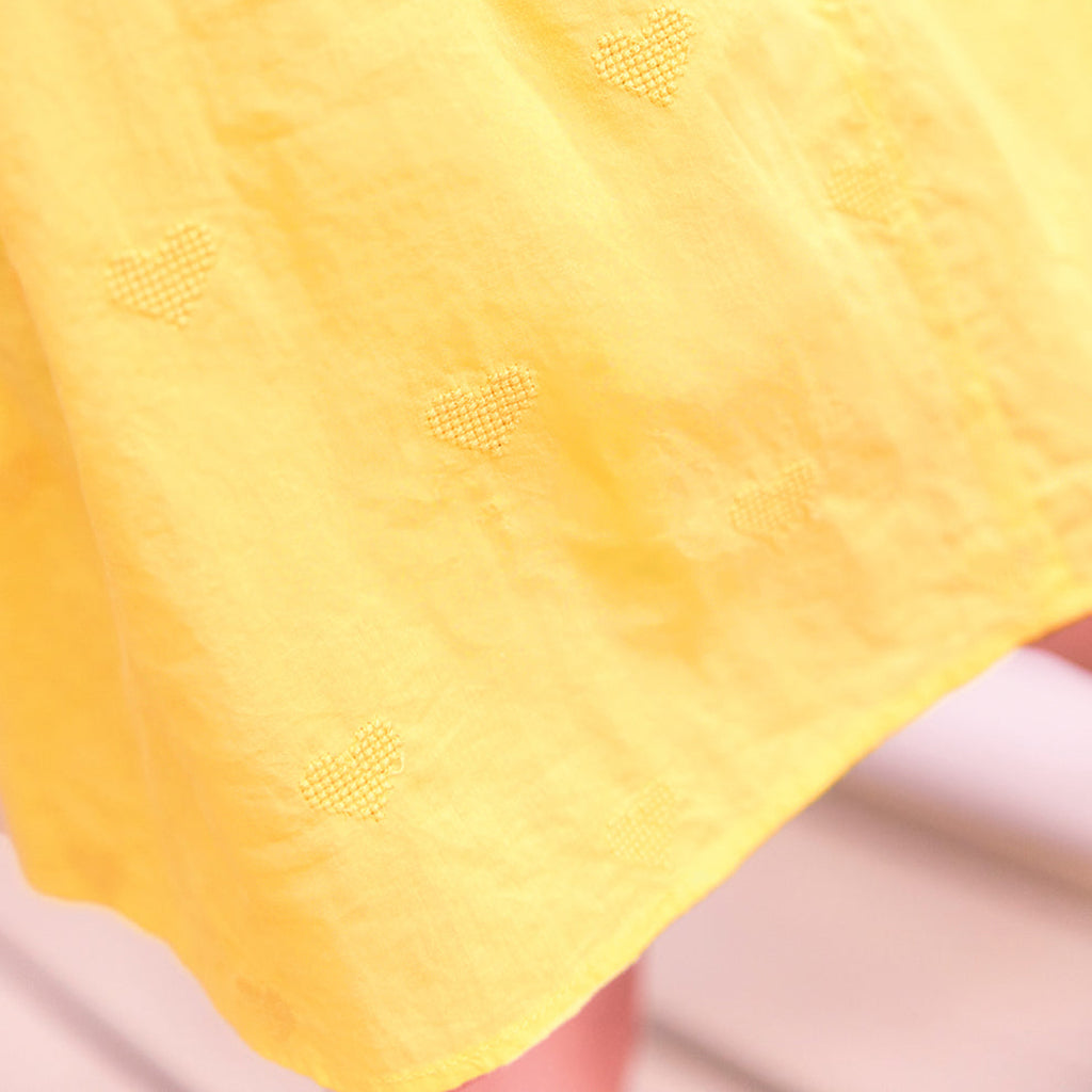 Bonton Child Girl Reve Dress Citron Yellow