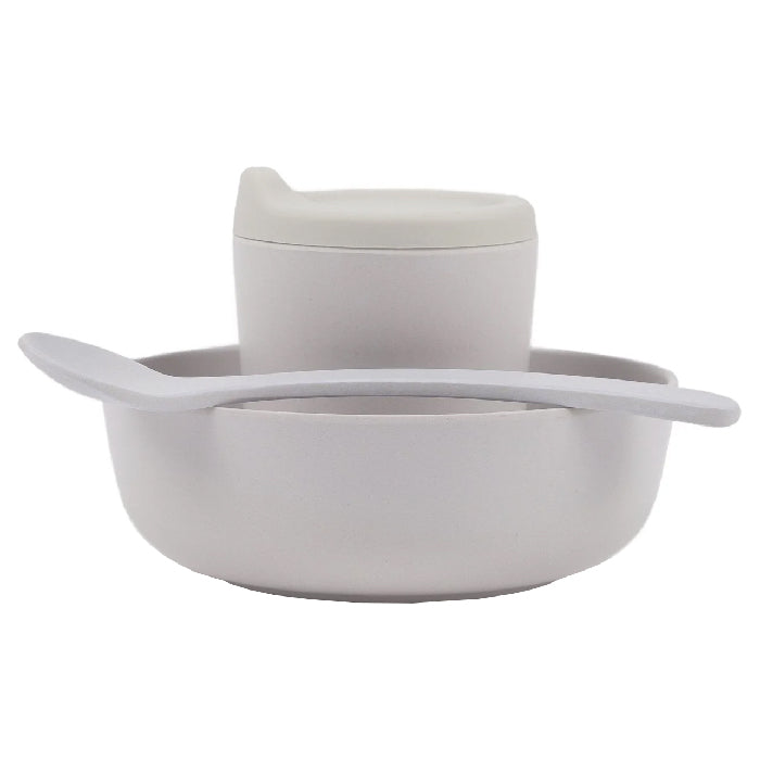 Ekobo Toddler Feeding Set Cloud White