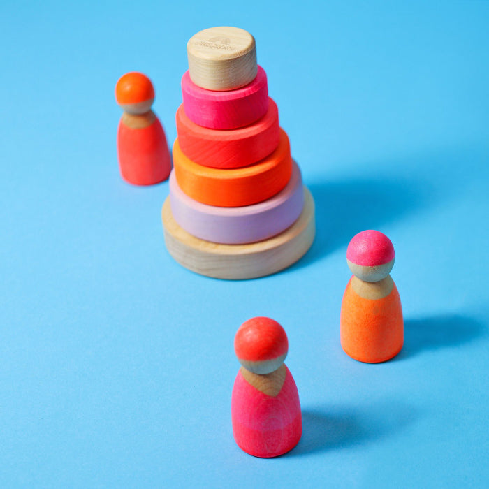 Grimm's Small Conical Tower Neon Pink
