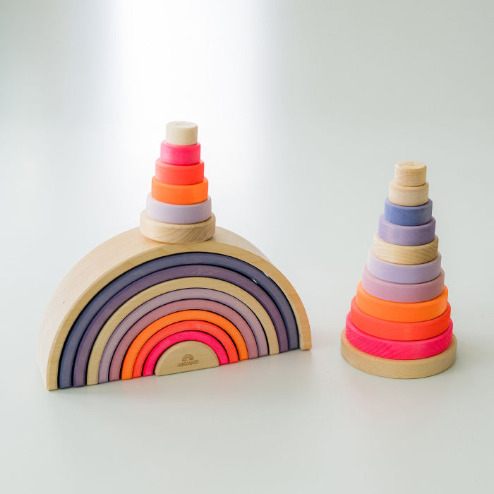 Grimm's Small Conical Tower Neon Pink