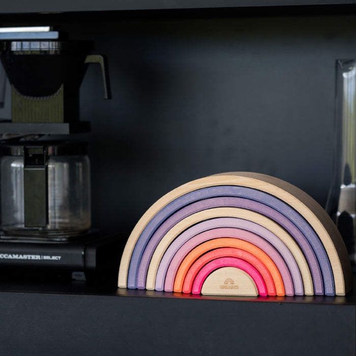 Grimm's Wooden Rainbow Neon Pink