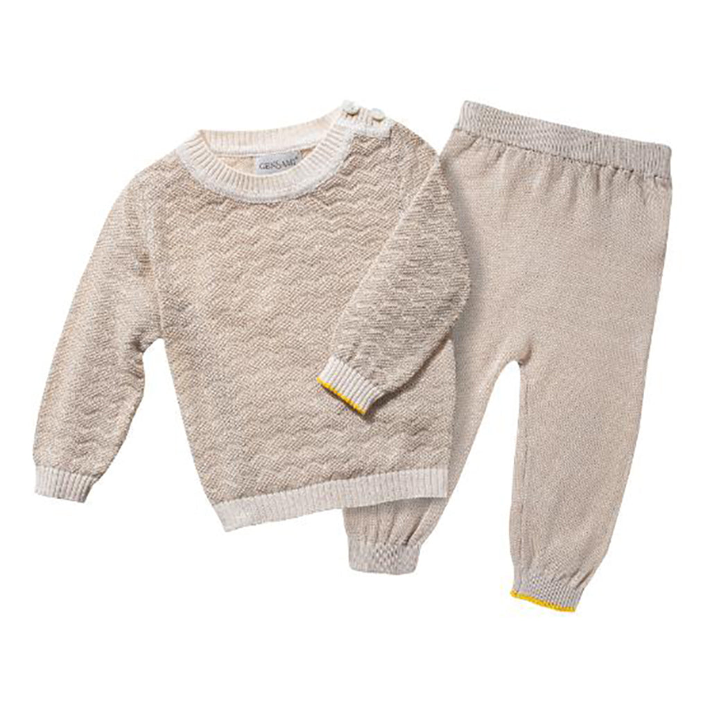 Gensami Baby Wave Knit Five Piece Set Beige
