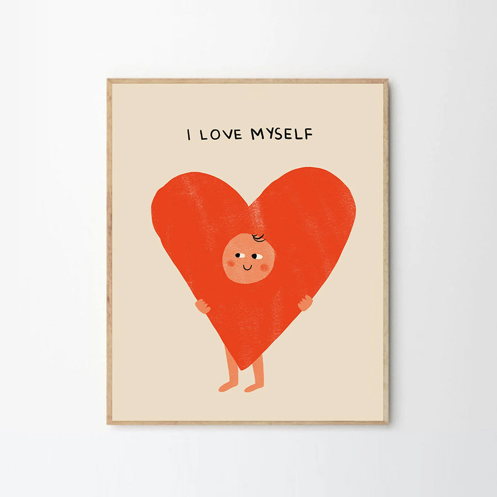 Hello from Toronto Love Myself Heart Print Small