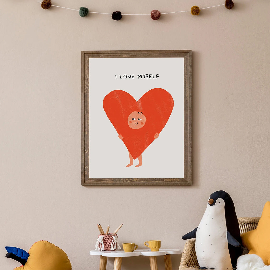 Hello from Toronto Love Myself Heart Print Small