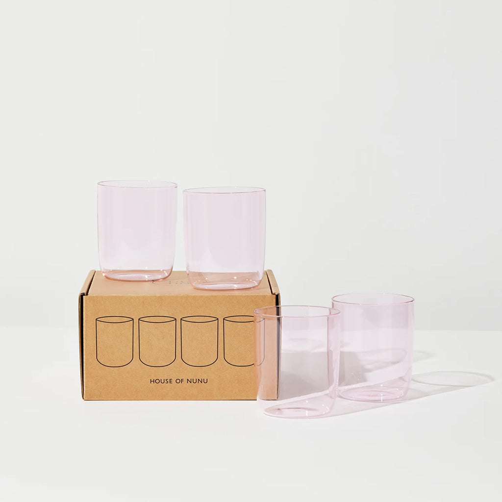 House of Nunu Belly Set of 4 Cups Pink