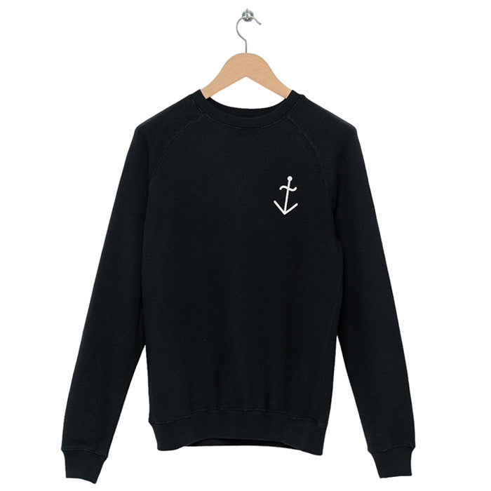La Paz Man Cunha Sweatshirt Dark Navy Blue And Ecru White