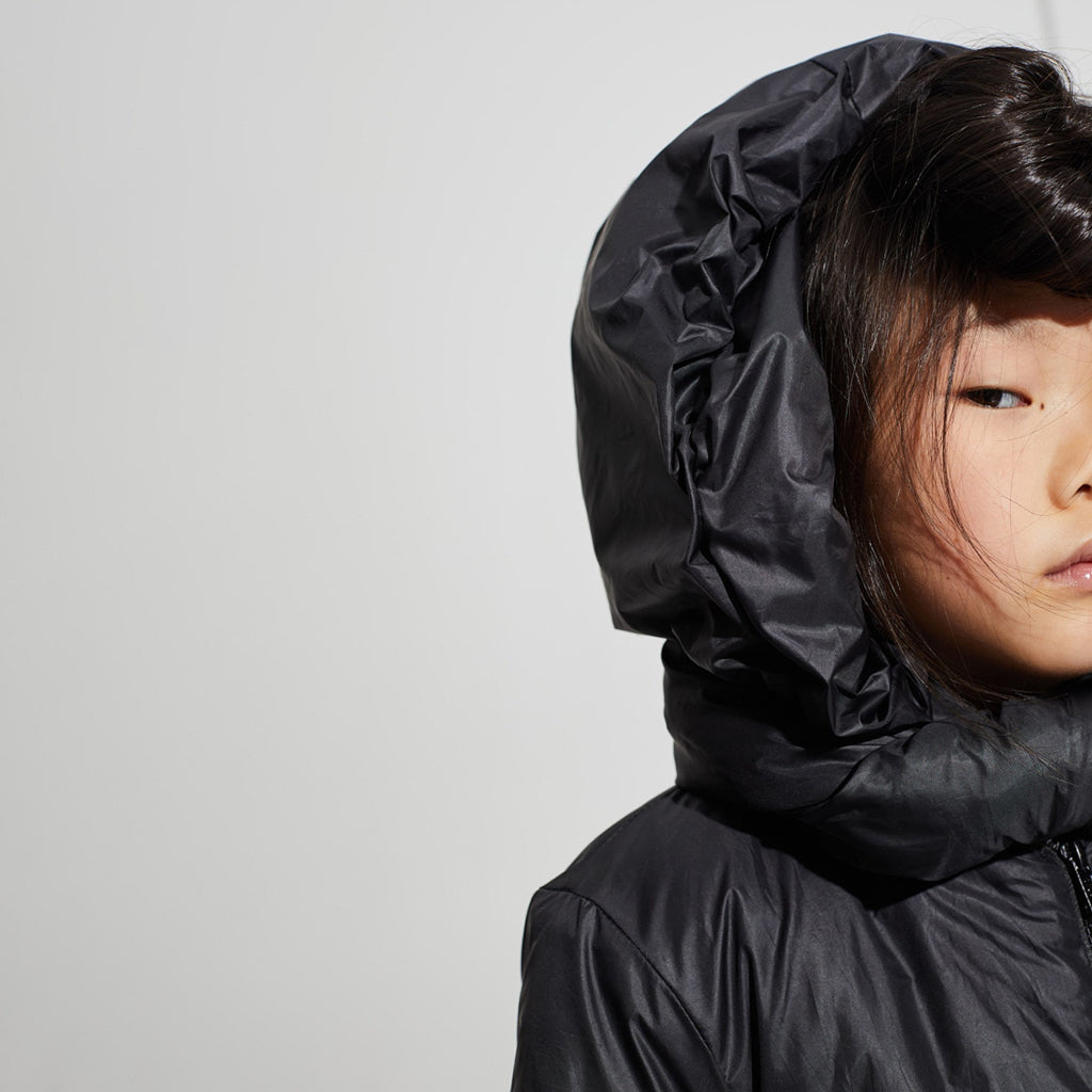 Little Creative Factory Child Rebel Padded Bow Coat Black