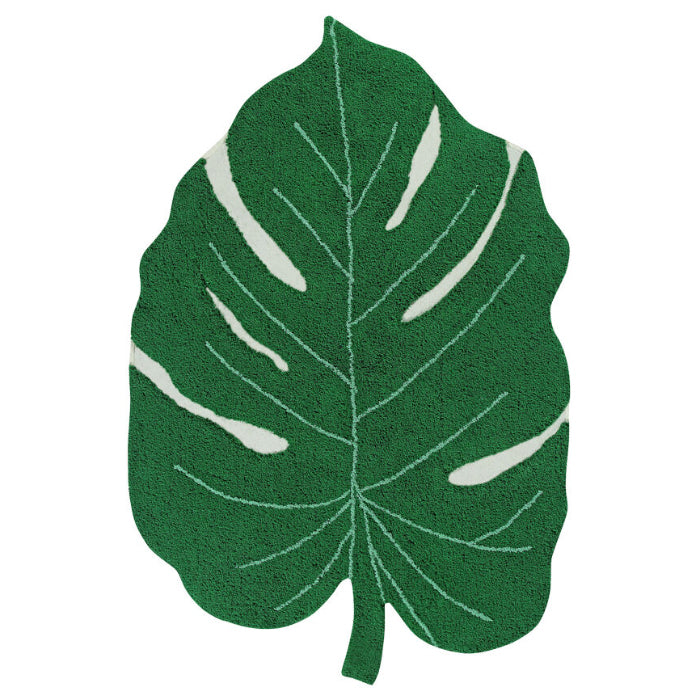 Lorena Canals Kaarol Monstera Washable Rug Green