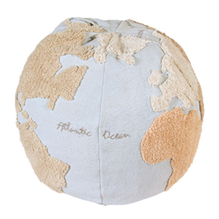 Lorena Canals Kids World Map Pouf
