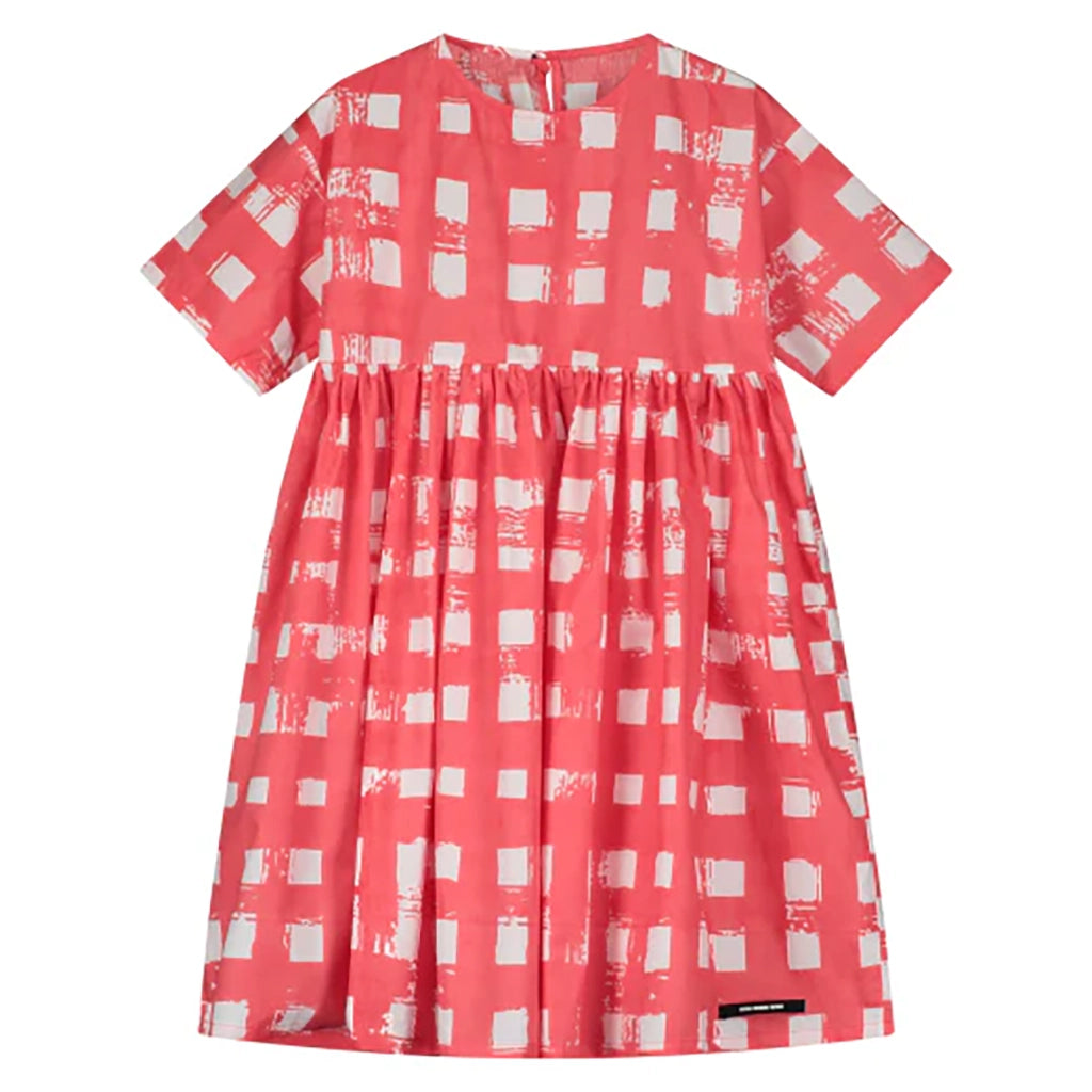 Little Creative Factory Child Atlantic Dress Coral Pink Plaid Print