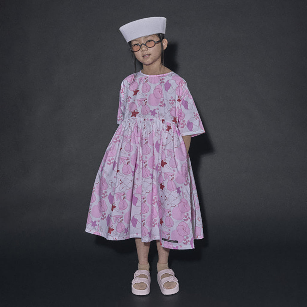 Little Creative Factory Child Coral Reef Dress Pink Flower Print