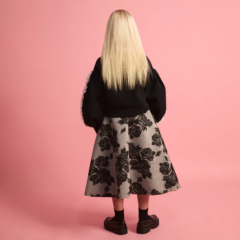 Little Creative Factory Child Neoprene Lace Balloon Sweatshirt Black