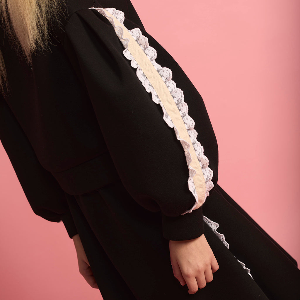 Little Creative Factory Child Neoprene Lace Balloon Sweatshirt Black