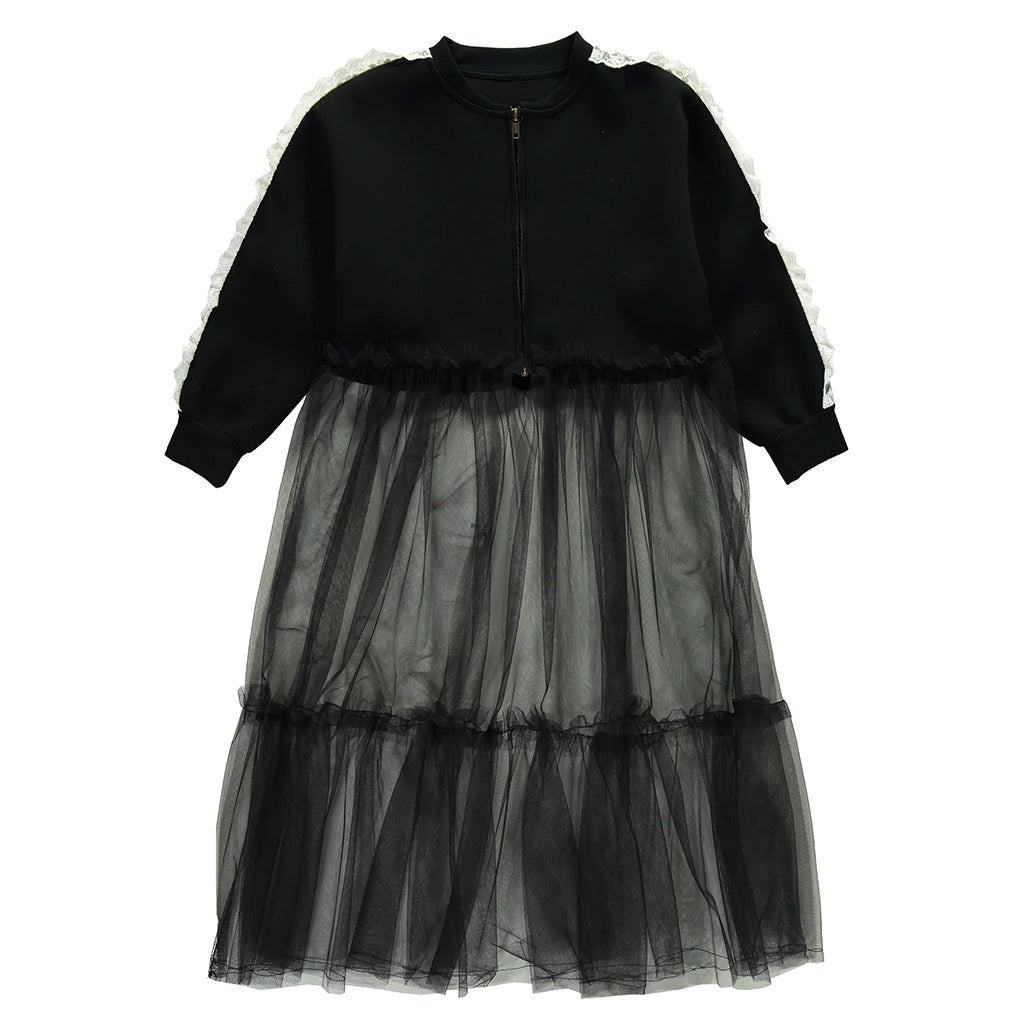 Little Creative Factory Child Neoprene Tulle Jacket Black