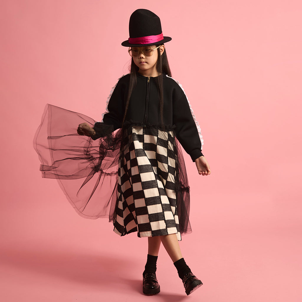 Little Creative Factory Child Neoprene Tulle Jacket Black