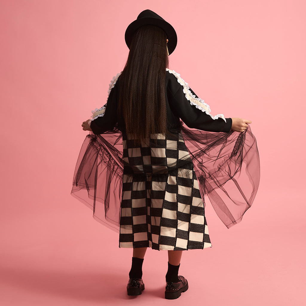 Little Creative Factory Child Neoprene Tulle Jacket Black