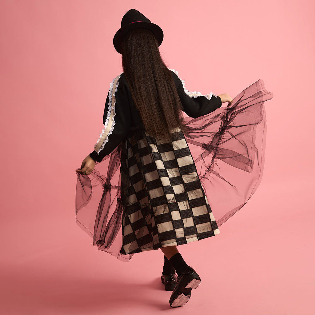 Little Creative Factory Child Neoprene Tulle Jacket Black