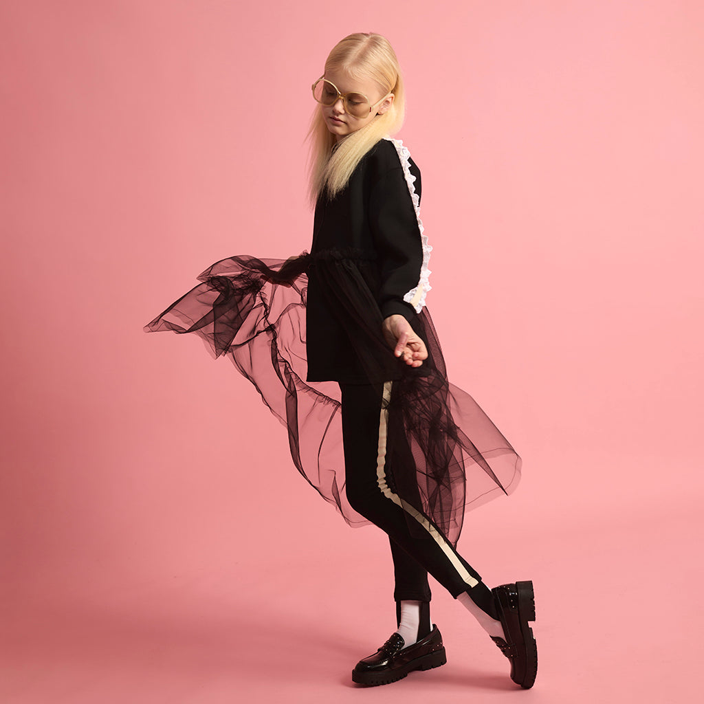 Little Creative Factory Child Neoprene Tulle Jacket Black