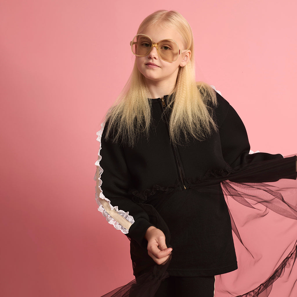 Little Creative Factory Child Neoprene Tulle Jacket Black