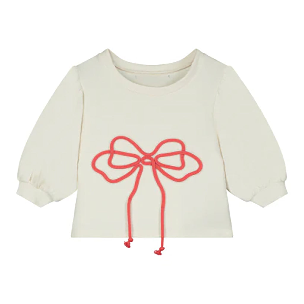 Little Creative Factory Child Odissey Bow Sweatshirt Cream