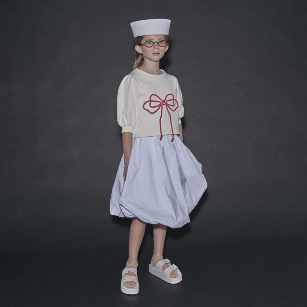 Little Creative Factory Child Odissey Bow Sweatshirt Cream