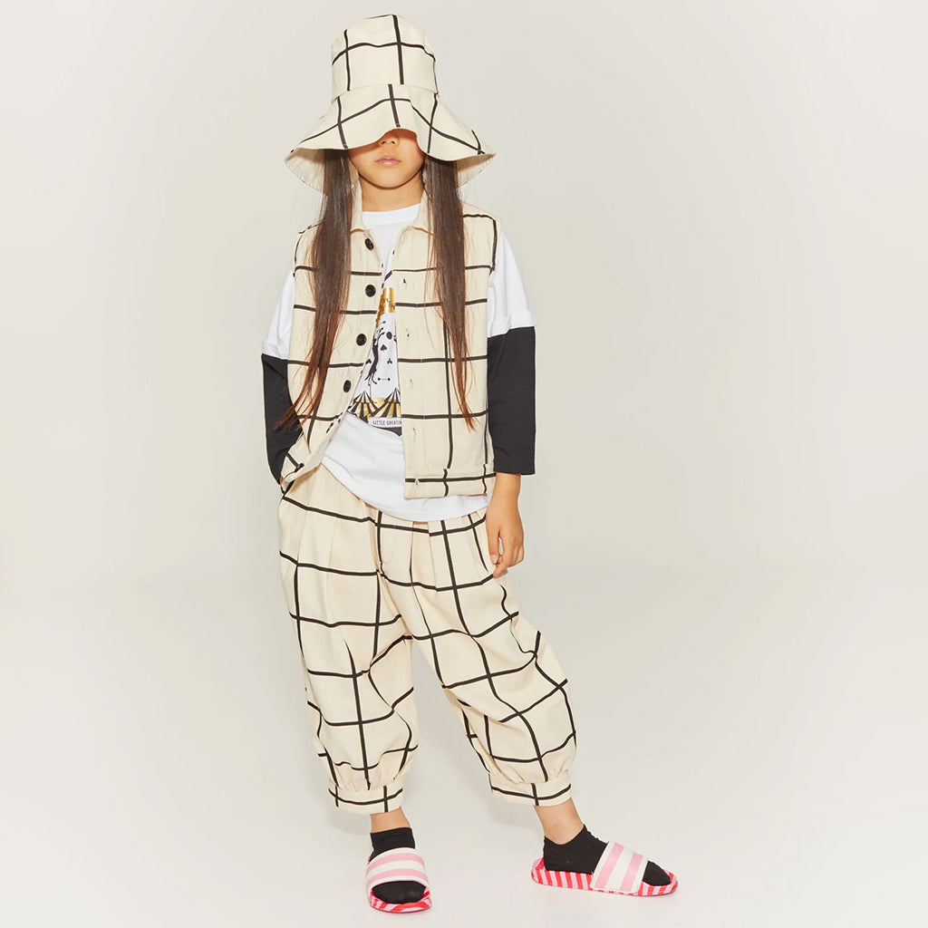 Little Creative Factory Child Trapeze Hat Cream And Black