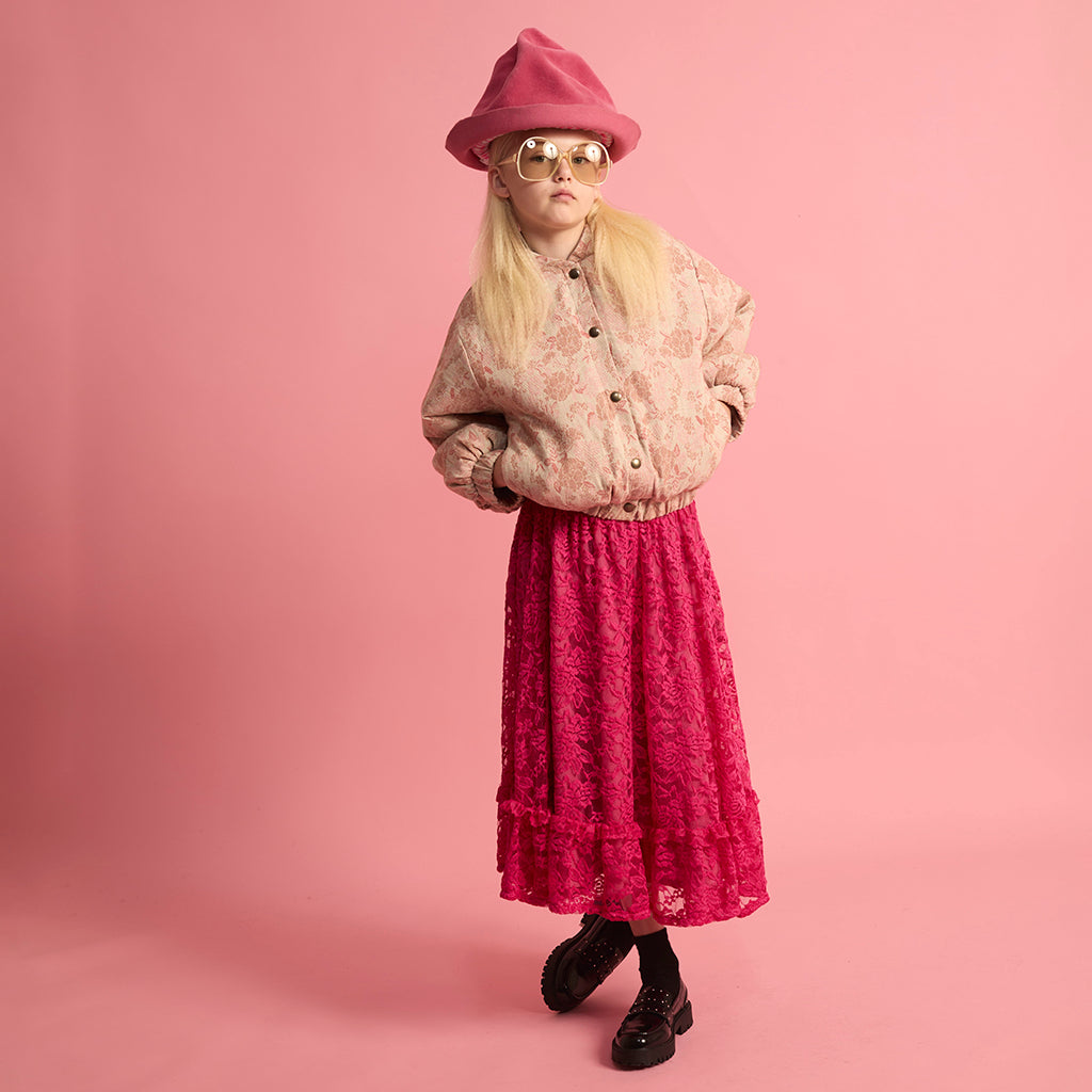 Little Creative Factory Child Wildflower Bomber Jacket Pink