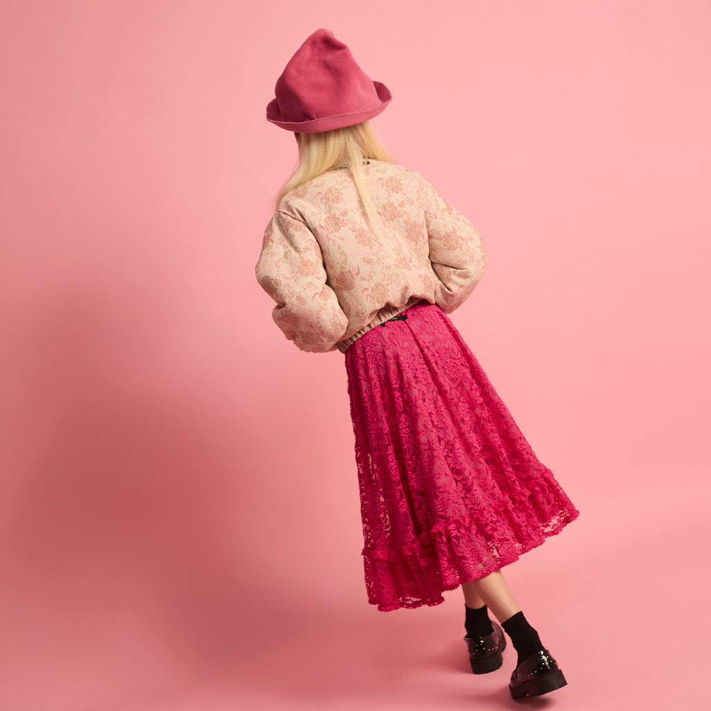 Little Creative Factory Child Wildflower Bomber Jacket Pink