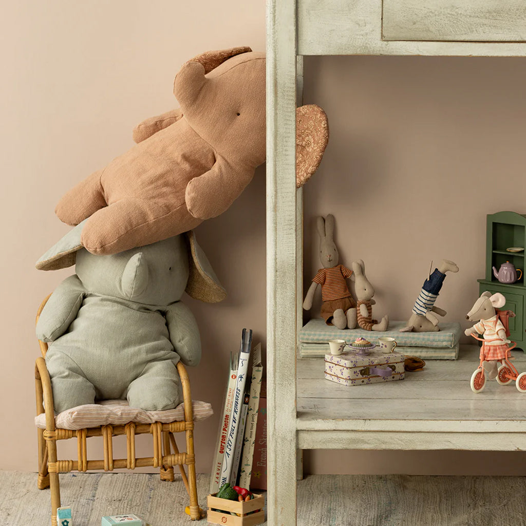 Maileg Toys Safari Friends Big Elephant Soft Toy Powder Pink