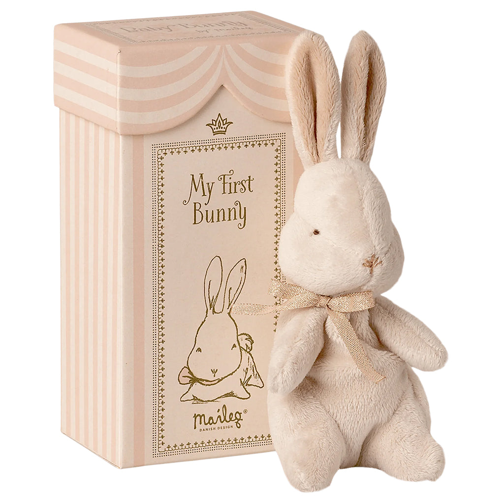 Maileg Toys My First Bunny Soft Toy Dusty Rose Pink